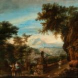 PAU RIGALT I FARGAS (Barcelona, 1778 - 1845)."Landscape.Oil on panel.The frame has tears at the