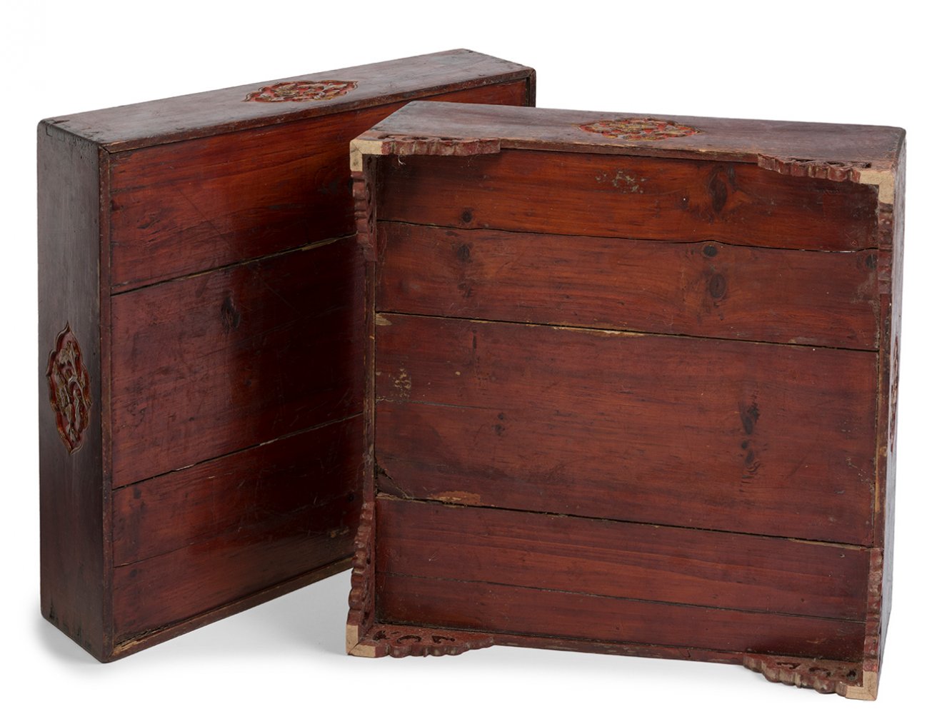 Pair of storage boxes. China, 19th century.Rosewood.They show marks of use and some faults.With - Image 3 of 7