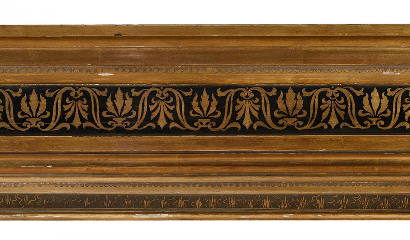 Frame following Renaissance models. Spain, early 20th century.Carved, gilded and stewed wood.With - Image 7 of 7