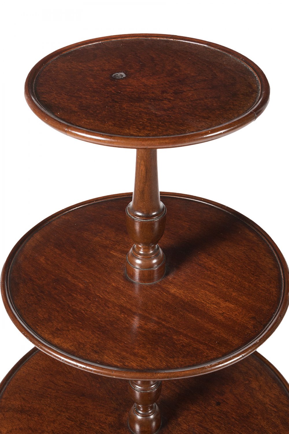 Mute servant on three levels. England, late 19th century.Mahogany wood.Slightly missing at the top. - Image 3 of 5