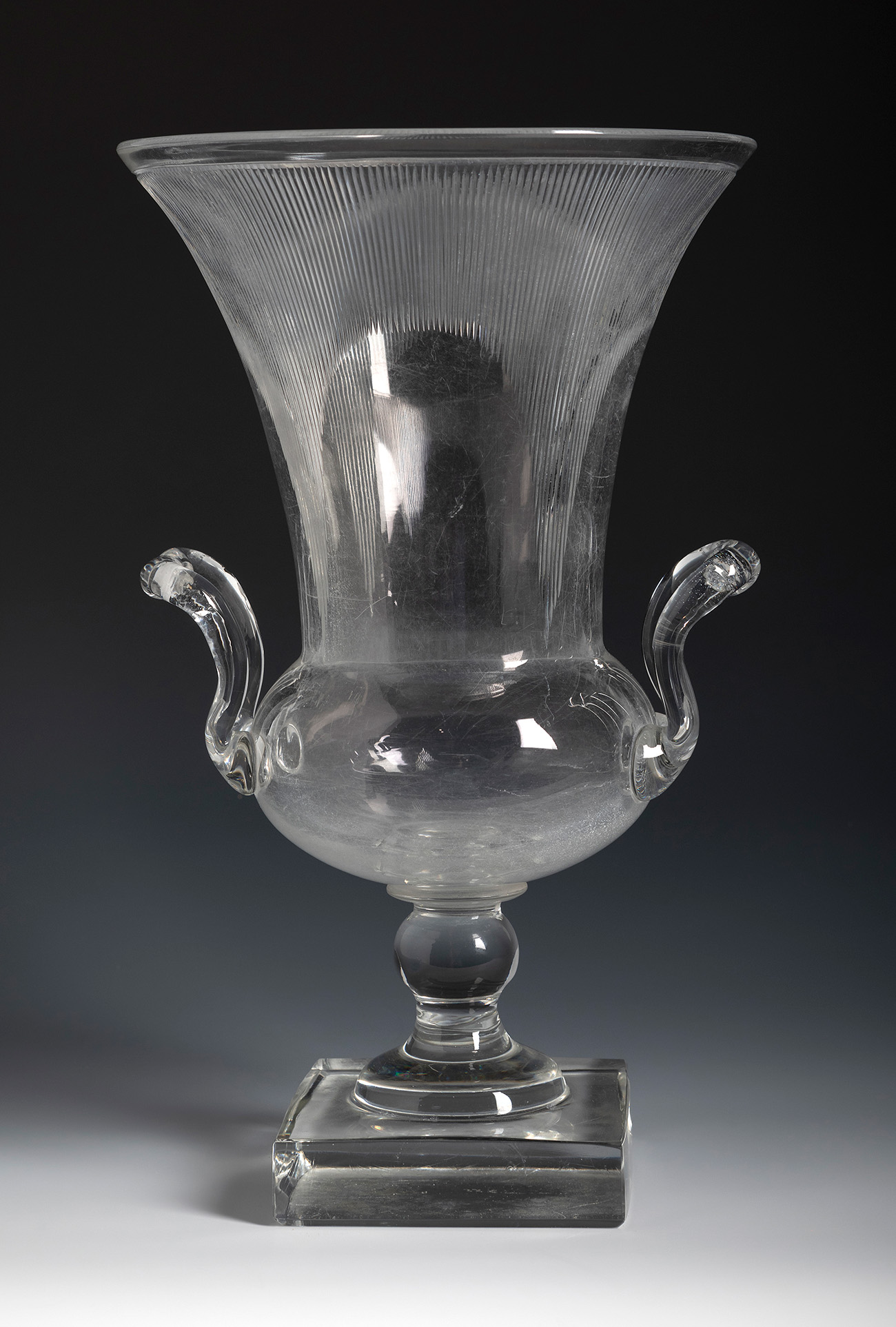 Medici cup BACCARAT. France, first half of the 20th century.Blown glass.Numbering on the reverse.