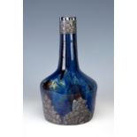 20th century Art Nouveau vase.Ceramic and lead.Slight loss of colour.Measurements: 29 x 16 cm.Blue