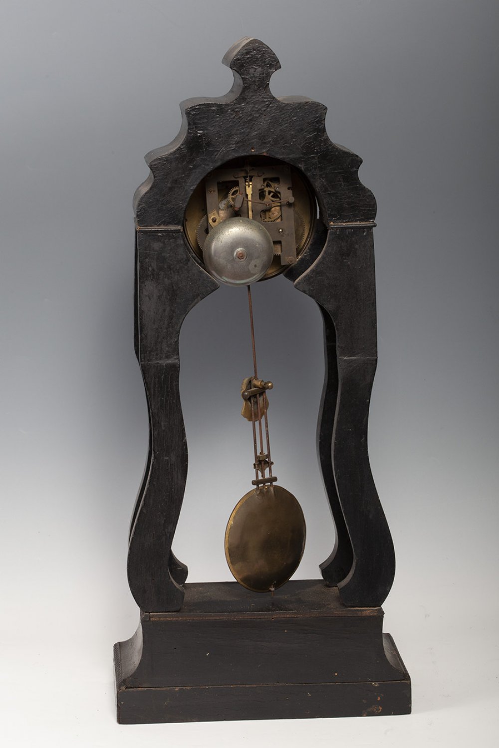 French school 19th century.Table clock.Chicaranda, metal and marquetry of metal and semi-precious - Image 3 of 4