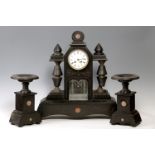 French school of the 19th century.French clock, Art Nouveau style. Second half of the 19th century.