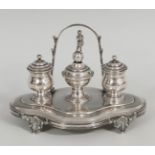 Elizabethan notary's office. Cádiz, ca.1850. Silver.Contrasts on the base. Engraved with initials "