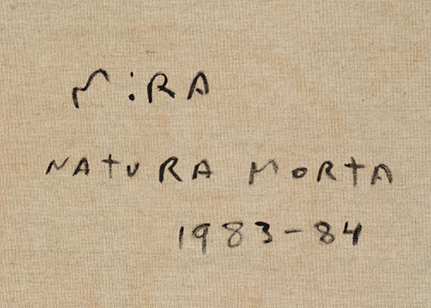 VICTOR MIRA (Zaragoza, 1949 - Munich, 2003)."Natura morta", 1983-84.Oil on canvas.Signed, dated - Image 2 of 3