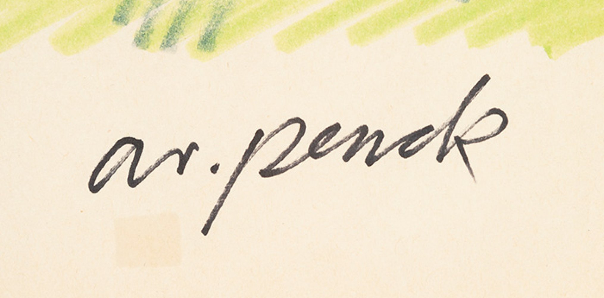 "A. R. PENCK"; RALF WINKLER (Dresden, Germany; 1939- Switzerland, 2017).Untitled.Marker pen on - Image 2 of 3