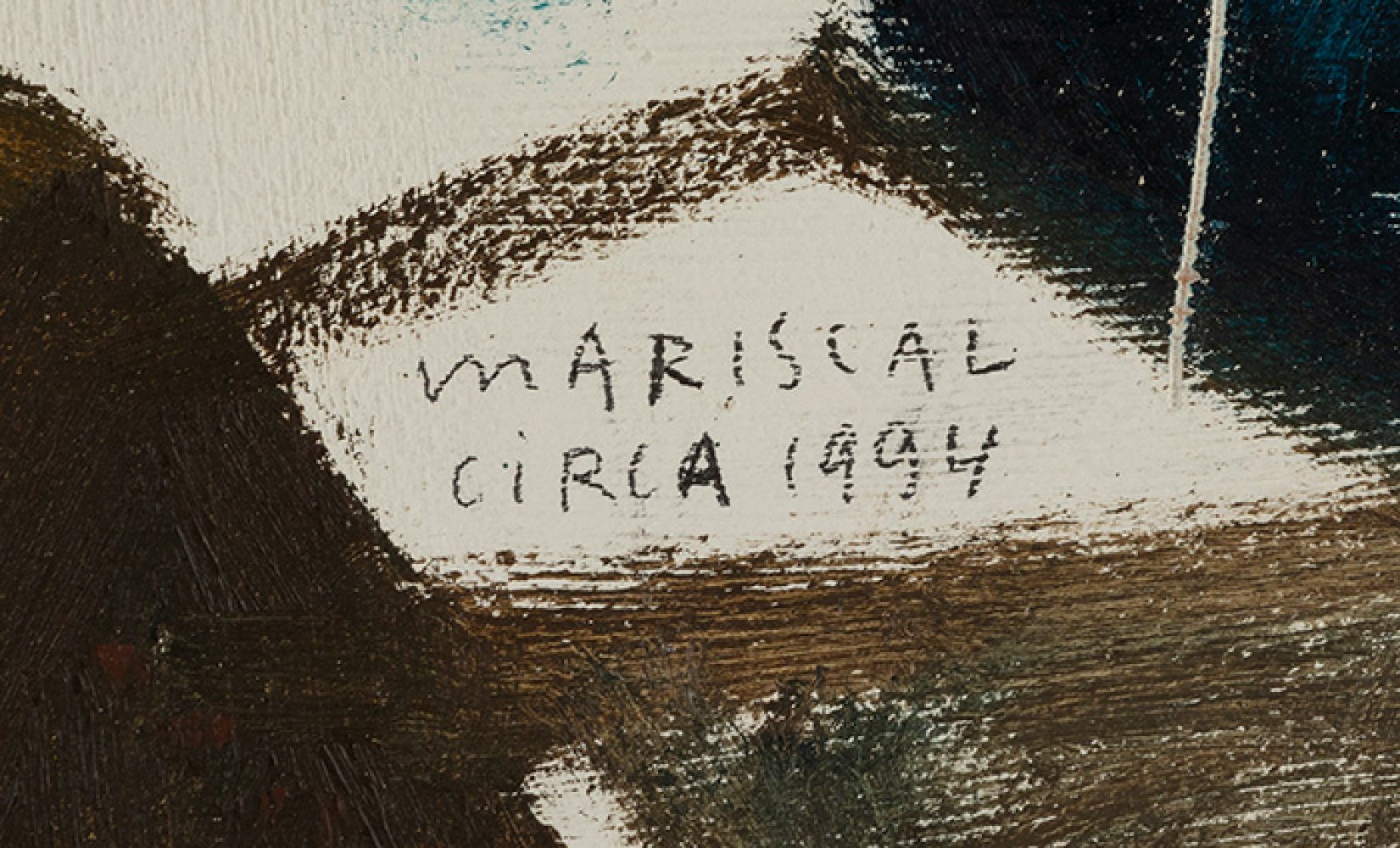 JAVIER MARISCAL (Almazora, Castellón, 1950)"La ola que remoja", 1994.Oil on carved wood.Signed and - Image 4 of 5