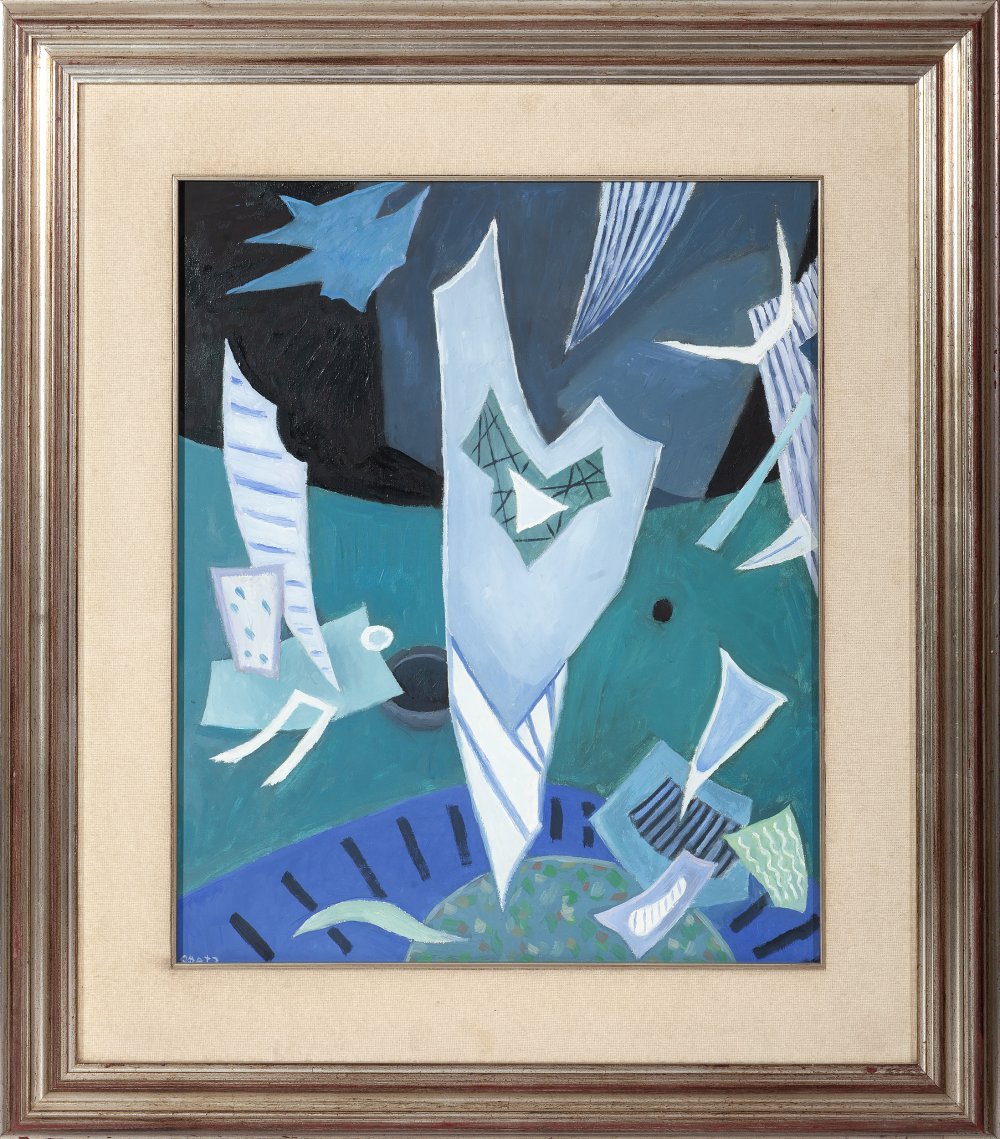 HENRI GÖETZ (United States, 1909 - France, 1989)."Composition.Oil on canvas.Signed in the lower - Image 2 of 5