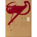 ANTONI TÀPIES PUIG,(Barcelona, 1923 - 2012).Untitled.Lithograph, copy 80/100.Signed and justified by