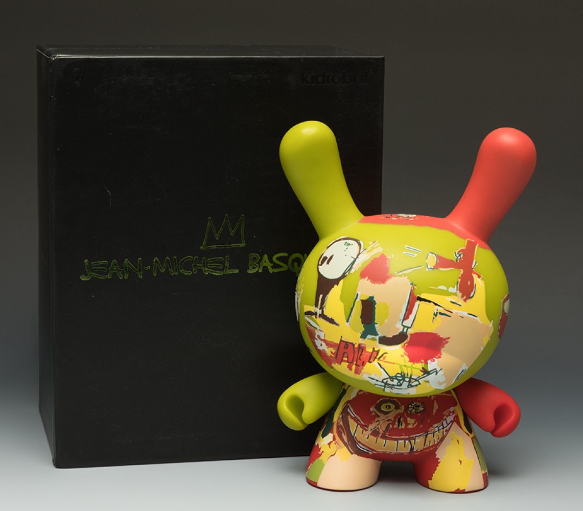 JEAN-MICHEL BASQUIAT (New York, USA, 1960 - 1988) for DUNNY KIDROBOT.Untitled.Vinyl.With stamped - Image 2 of 5