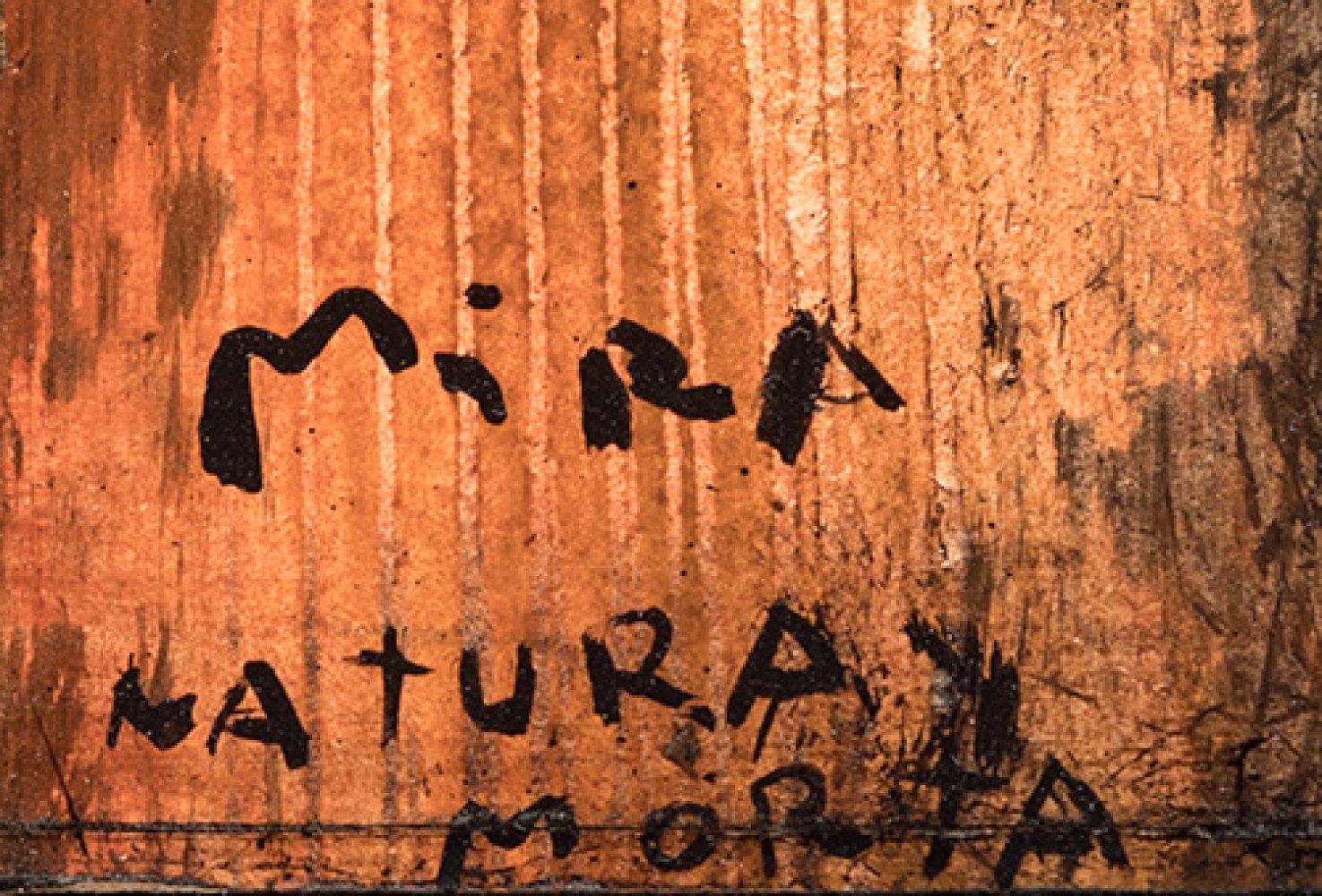 VICTOR MIRA (Zaragoza, 1949 - Munich, 2003)."Natura Morta".Mixed media on paper adhered to wood. - Image 2 of 3