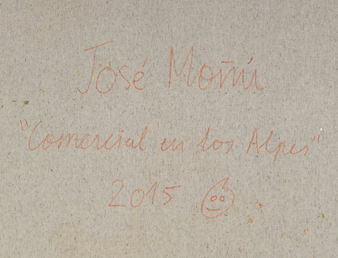 JOSÉ MOÑU (Zaragoza, 1981)."Commercial in the Alps". 2015.Acrylic on canvas.Signed in the lower - Image 5 of 6