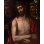 PAUL ESQUERT (Flanders, 1559 - 1575)"Ecce homo.Oil on panel.It has a study by Isabel Mateo.It has