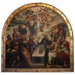 Andalusian school, most probably from Seville, 16th century."The Assumption of the Virgin.Oil on
