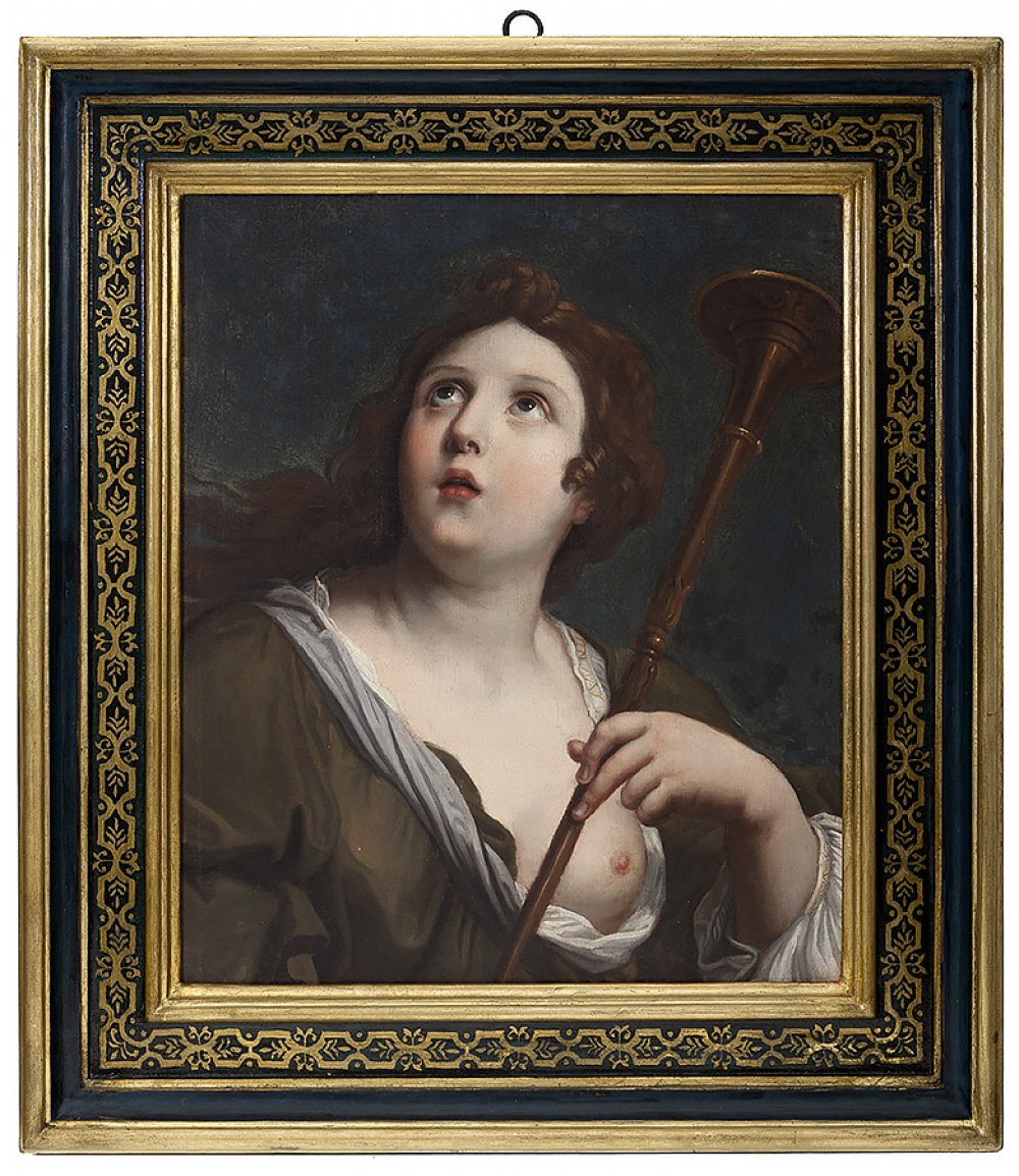 Circle of PIERRE MIGNARD (Troyes, 1612-Paris, 1695).French school, ca. 1690."Alleged Portrait of Mme - Image 8 of 8