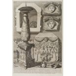 BATTISTA GIOVANNI PIRANESI (Italy, 1720-1778)."Roman antiquities. Large porphyry urn in which the