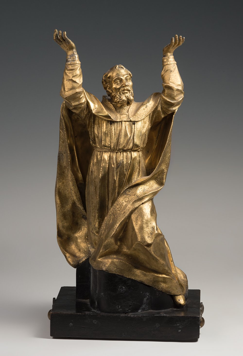 Circle of ALESSANDRO ALGARDI (Bologna, 1595 - Rome,1654).Gilded bronze.It has a base from a later - Image 7 of 7