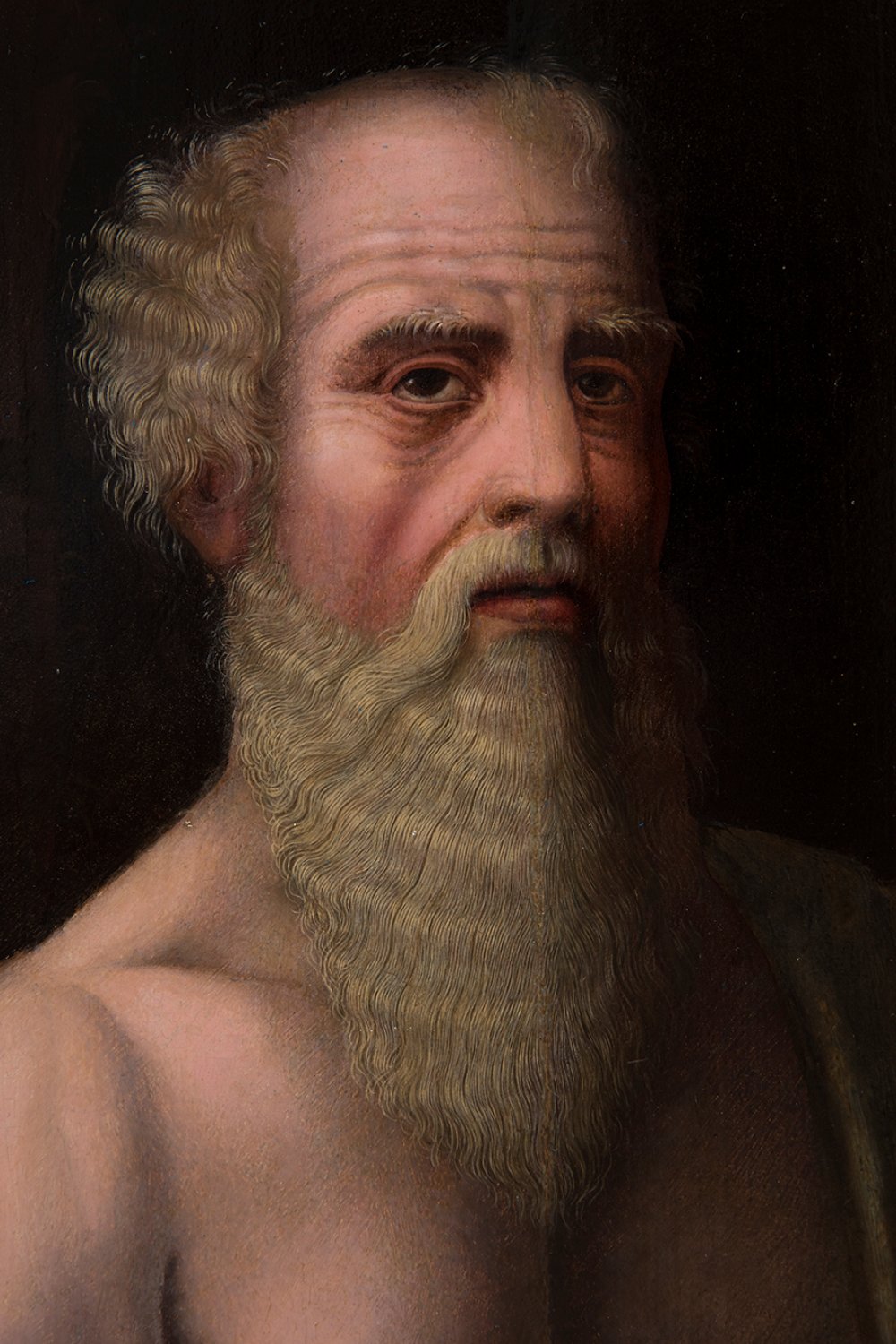 Flemish school; 16th century."Saint Jerome.Oil on panel.Measures: 64 x 48 cm.In this work the artist - Image 3 of 7