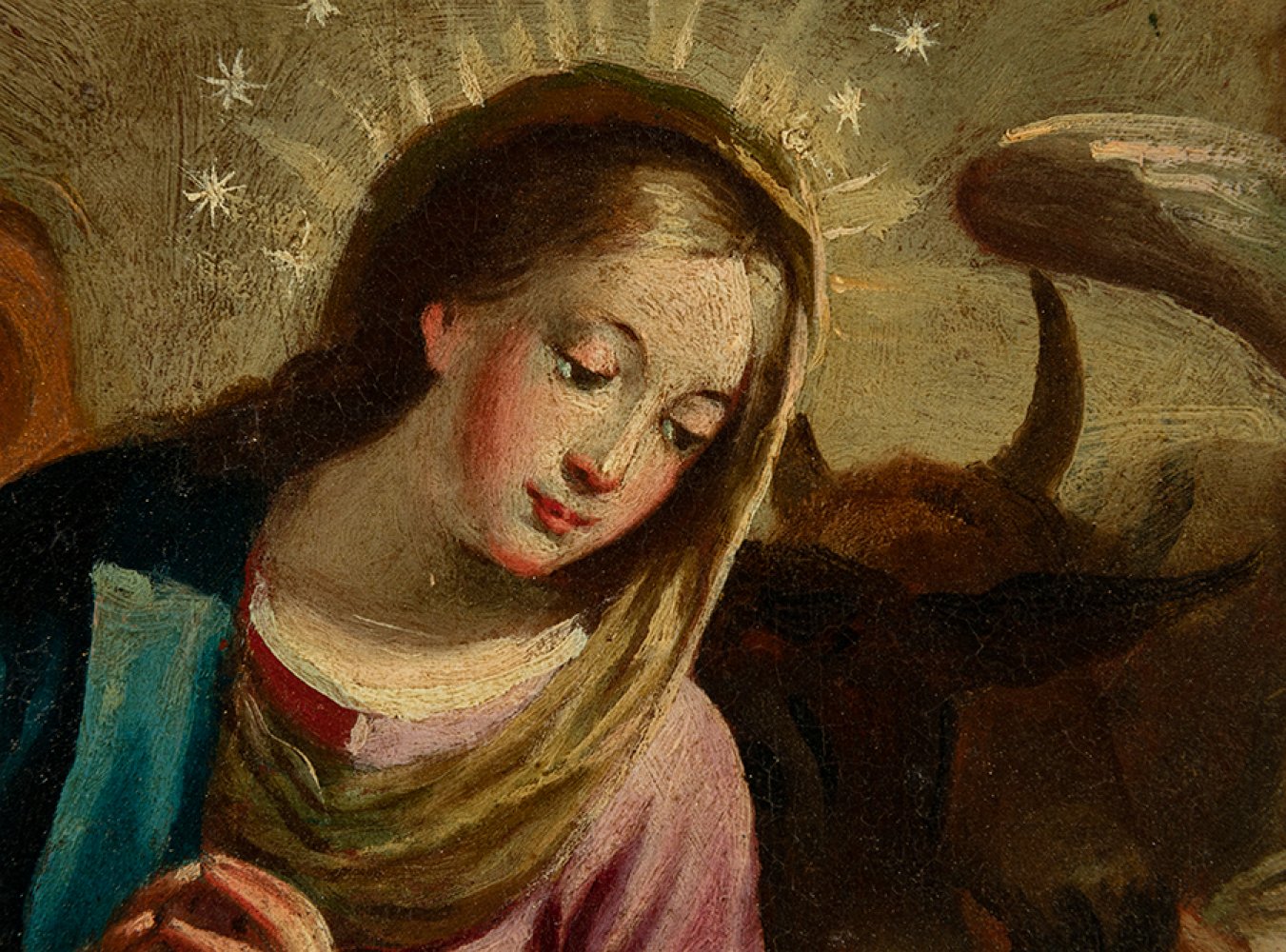 Andalusian school of the first half of the 18th century."Nativity".Oil on canvas. With its - Image 2 of 6