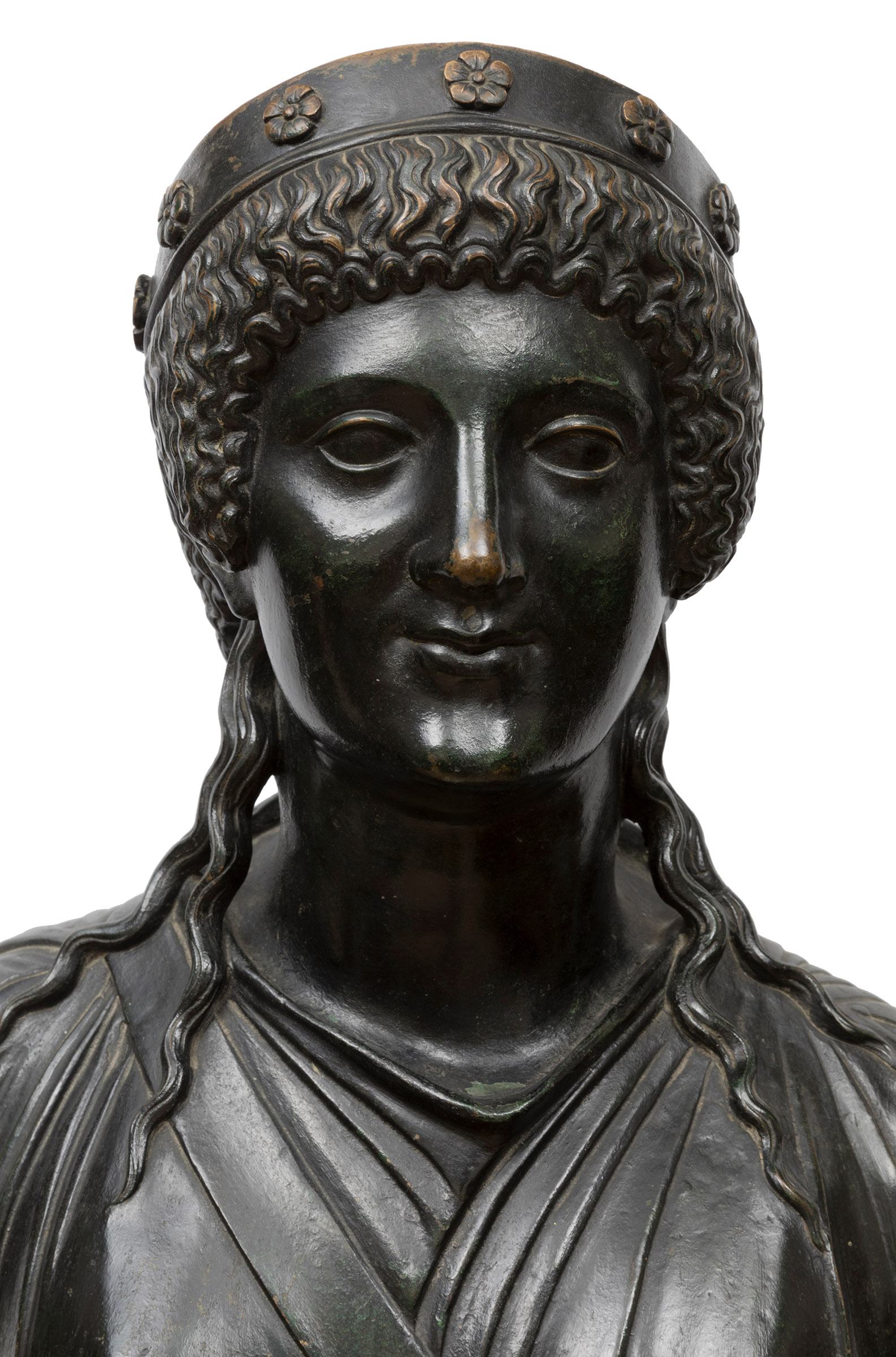 Italian school; late 18th century."Diana".Bronze.Measurements: 108 x 39 x 43 cm.Italian sculpture - Image 6 of 7