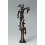 Italian school of the 16th century."Perseus with the head of Medusa".Bronze.It has faults.