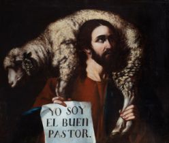 CRISTOBAL GARCÍA SALMERÓN (Cuenca, 1603-Madrid, 1673) AND WORKSHOP, 17th century."The Good