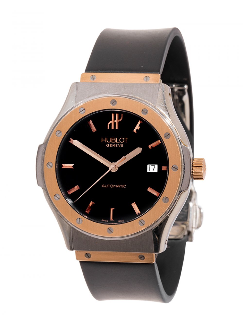 HUBLOT Automatic watch ref. 1915.7, n. 6693XX, for men/Unisex.Case in steel and yellow gold.