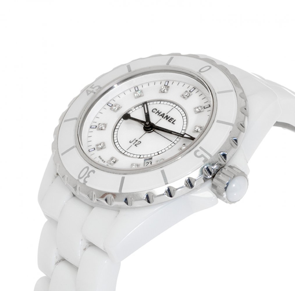 Watch CHANEL J12 Automatic, ref. H1628, for men/Unisex.In steel and white ceramic. Circular dial. - Image 3 of 4