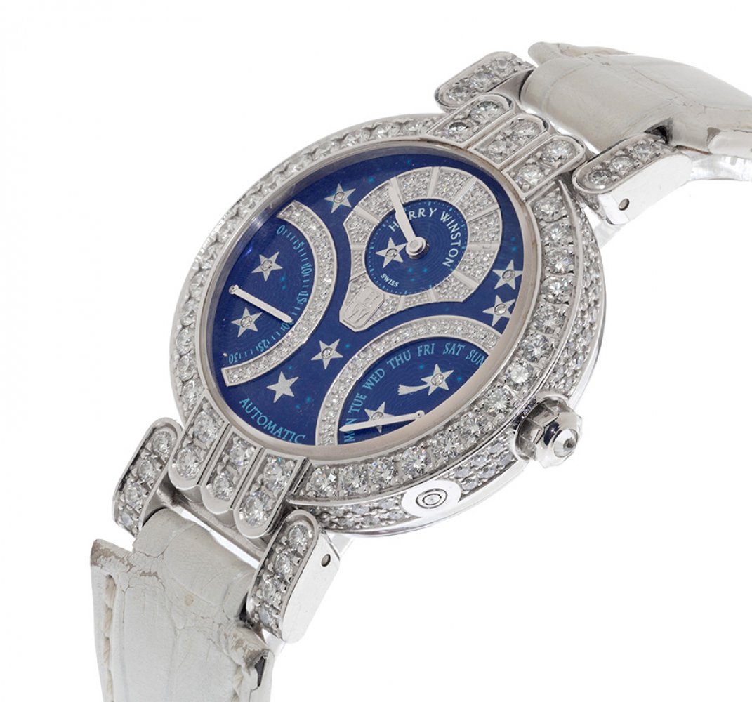 HARRY WINSTON Excenter Biretro Starlight watch, ref.200/UABI34WL.BD/00-SP1, for women. Unique piece, - Image 2 of 5