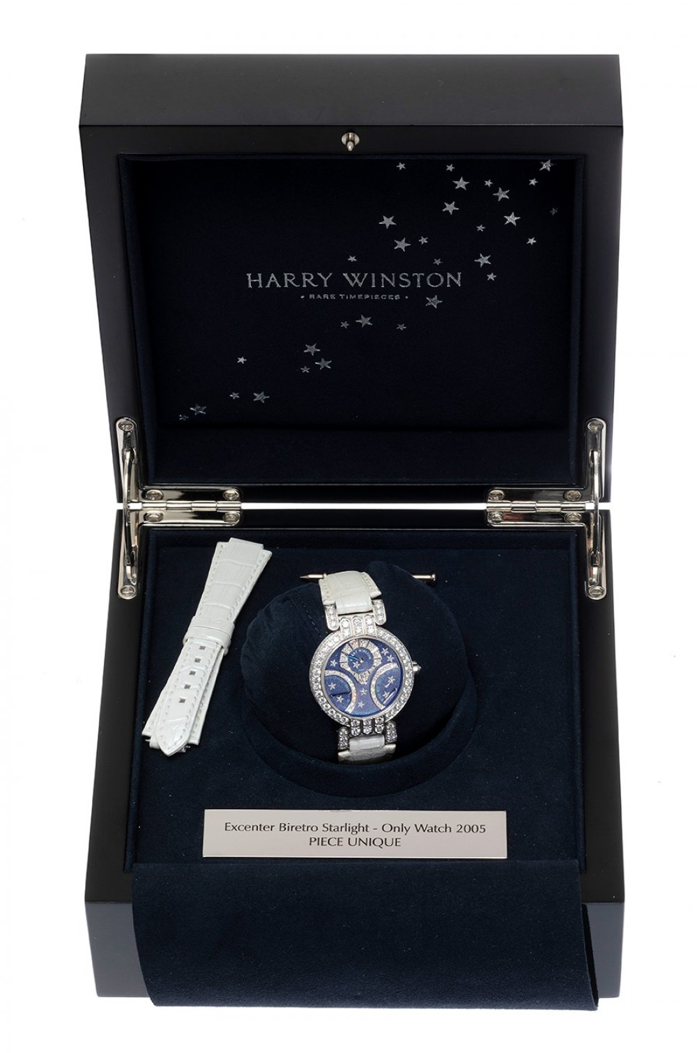 HARRY WINSTON Excenter Biretro Starlight watch, ref.200/UABI34WL.BD/00-SP1, for women. Unique piece, - Image 4 of 5