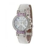 HARRY WINSTON Premier watch, No. referee. 200UCQ32W, for women.18 kt white gold case with a circular