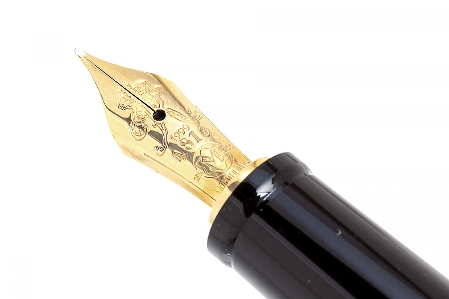 MONTBLANC FOUNTAIN PEN "FRIEDRICH II THE GREAT" ARTS PATTERNS COLLECTION, 1999Gold-plated barrel and - Image 2 of 4