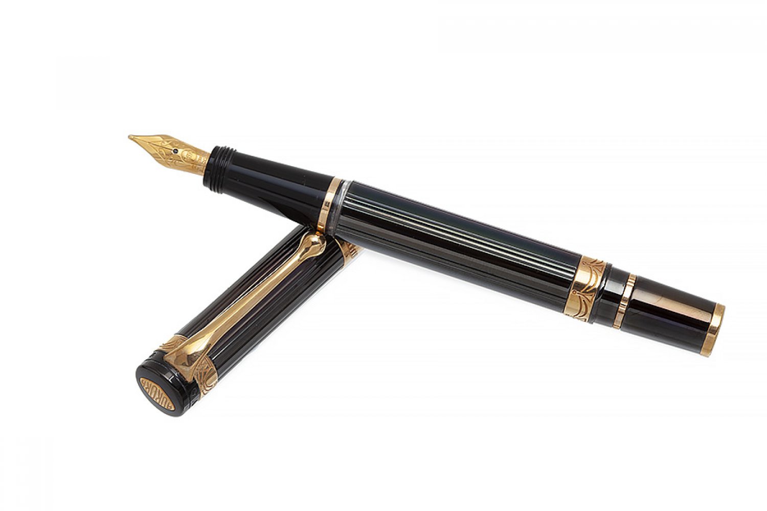 AURORA "PALLADIO" FOUNTAIN PEN.Black resin barrel and rose gold details.Limited edition. Exemplary - Image 2 of 3