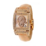 DE GRISOGONO Instrumentino Watch Dual Time, n. 6703, for women / Unisex.In 18 kts pink gold and