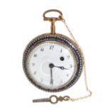 Catalan pocket watch. Switzerland, 18th century.With interior signature of the enameller P.L Leton,