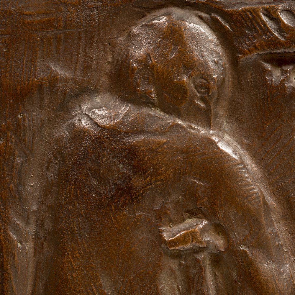 CRISTINO MALLO GONZÁLEZ (Tuy, Pontevedra, 1906 - Madrid, 1989).Relief, 1949.Bronze on methacrylate. - Image 4 of 6