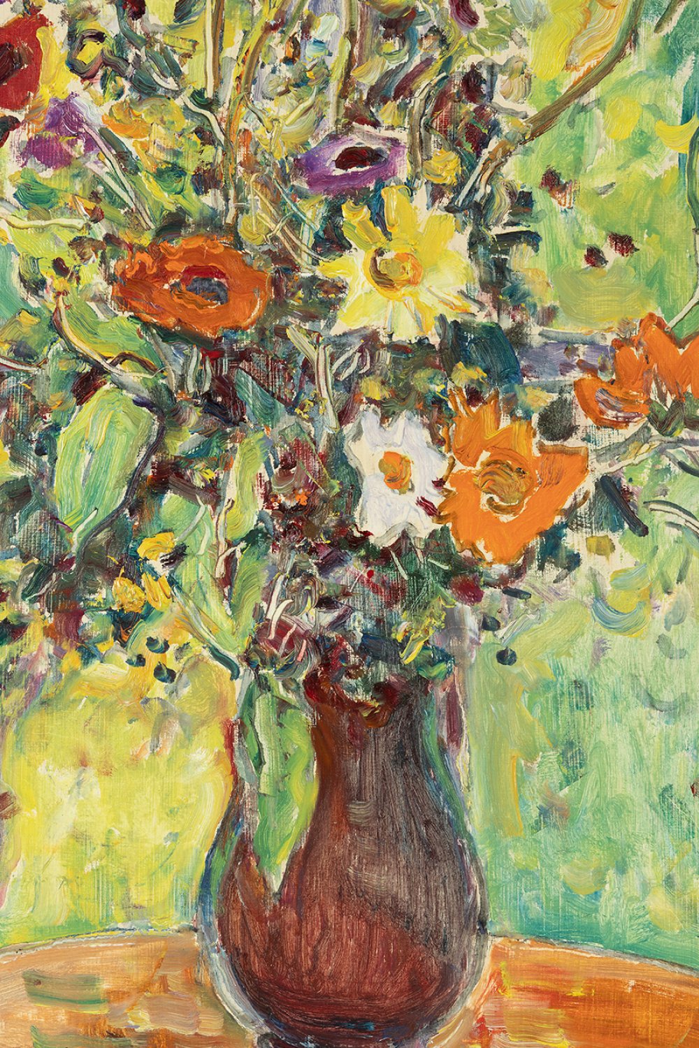 JOSEP AMAT PAGÈS (Barcelona, 1901 - 1991)."Flors, gerro fosc".Oil on canvas.Signed in the lower - Image 4 of 5