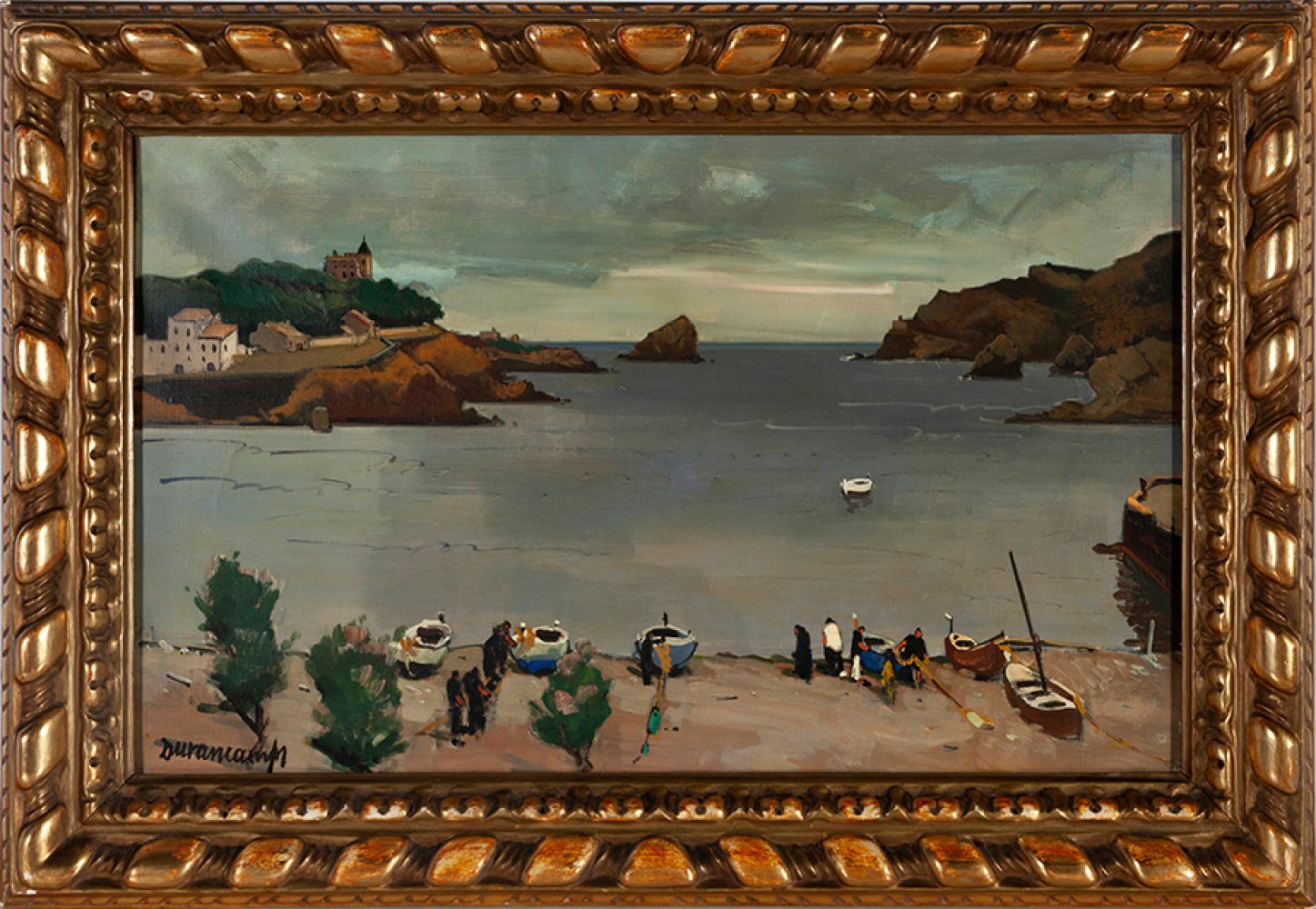 RAFAEL DURANCAMPS I FOLGUERA (Sabadell, 1891 - Barcelona, 1979)."Cadaqués".Oil on canvas.Signed in - Image 7 of 7