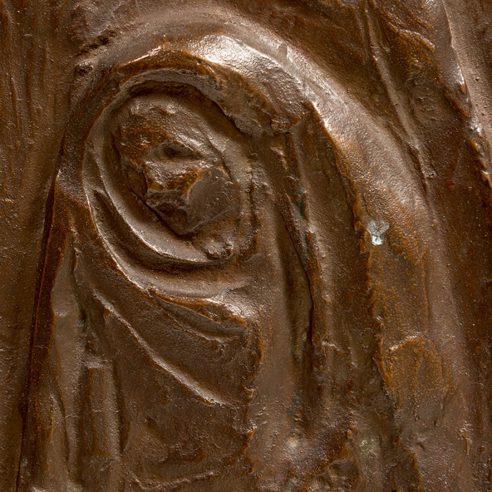 CRISTINO MALLO GONZÁLEZ (Tuy, Pontevedra, 1906 - Madrid, 1989).Relief, 1949.Bronze on methacrylate. - Image 3 of 6