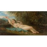 French school; second third of the 19th century."Bacchante".Oil on canvas.The original canvas is