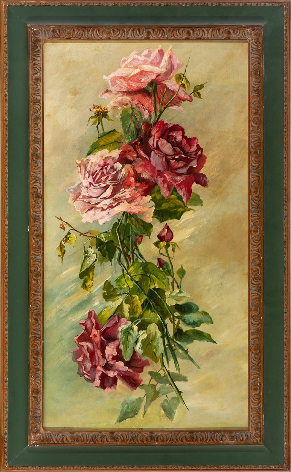 JOSEFA TEXIDOR TORRES, known as PEPITA TEXIDOR (Barcelona, 1865- 1914)"Roses and carnations", - Image 7 of 7