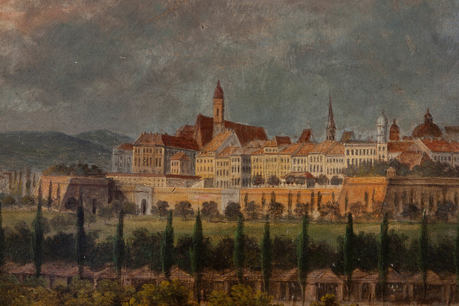CARL LUDWIG HOFFMEISTER (Vienna, 1790-1843)."View from the Palais Schwarzenberg to the city - Image 6 of 6