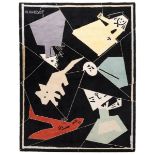 MANOLO VALDÉS (Valencia, 1942).Rug designed by the artist.Virgin wool. 100% pure. Exemplary 115/