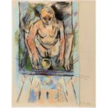 ALFONSO ALBACETE CARREIRA (Antequera, Malaga, 1950).Untitled, 1983.Pastel and crayon on paper.With