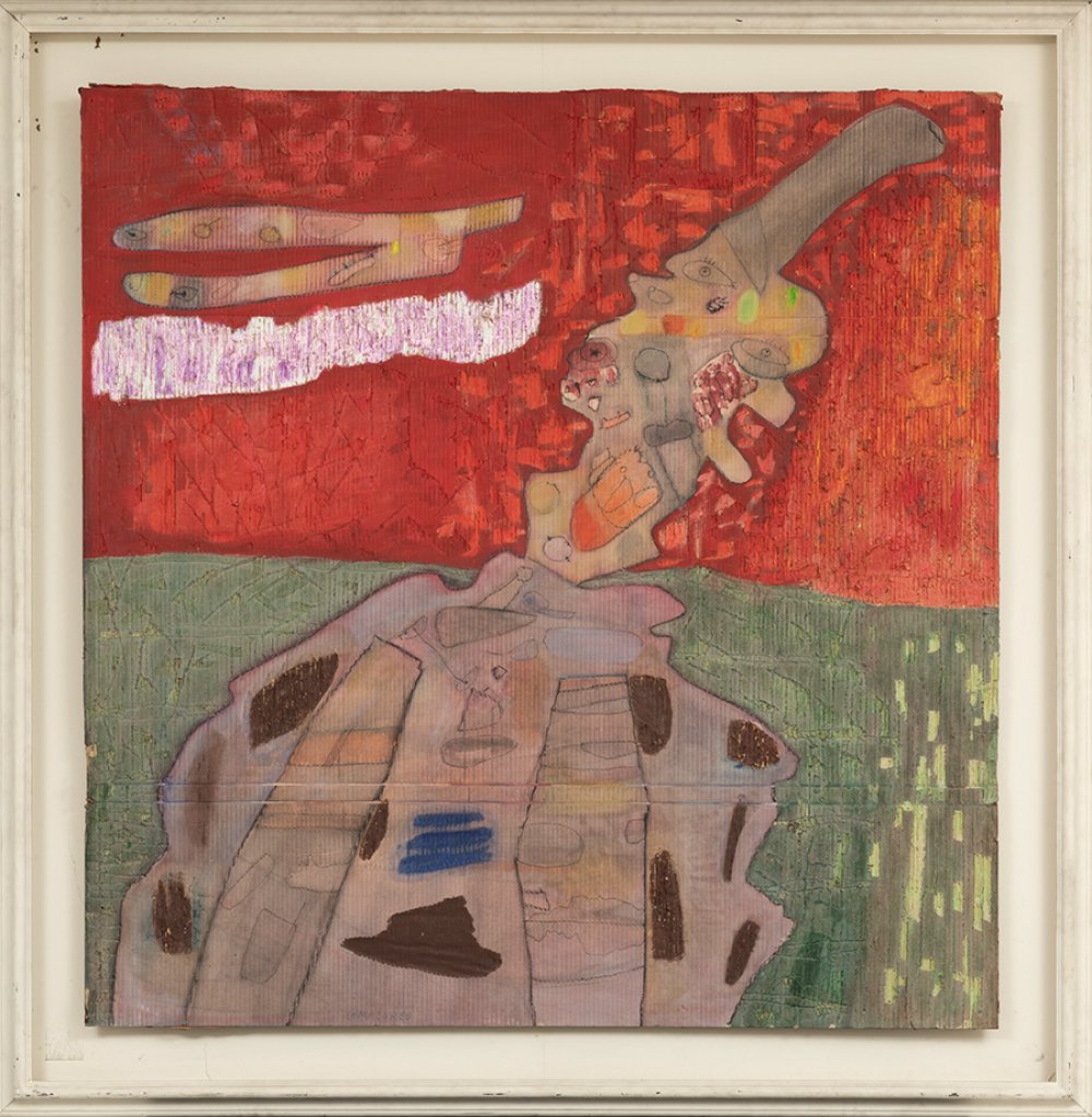ANTÓN LAMAZARES SILVA (Lalín, Pontevedra, 1954).Untitled, 1981.Gouache, ink, wax and cardboard on - Image 3 of 4
