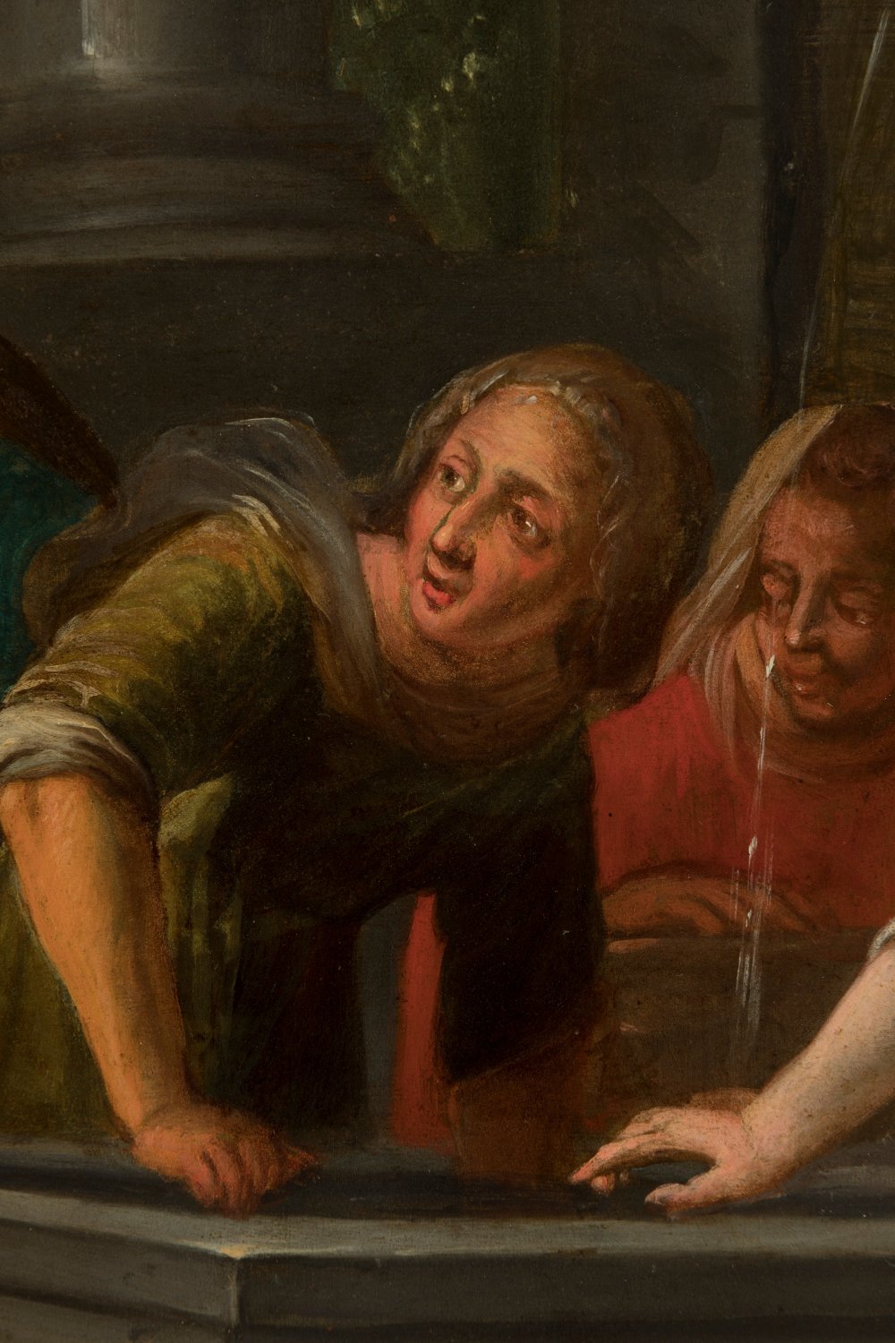 Flemish school of the second third of the 17th century."Rachel at the well".Oil on copper. - Image 5 of 6