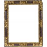 Spanish frame; second half of the 17th century.Carved wood.It has a label on the back of the