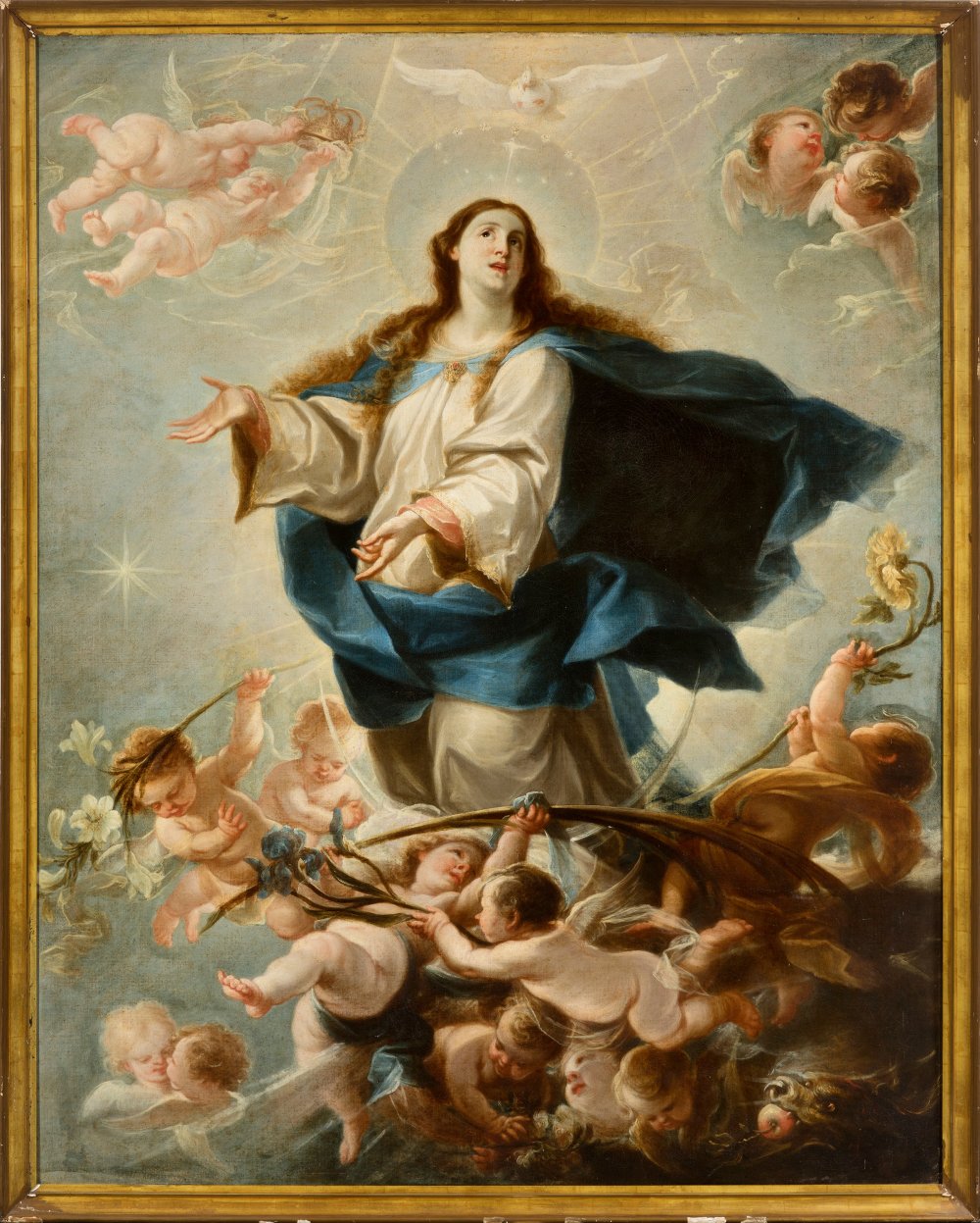 FRANCISCO DE SOLIS (Madrid, c.1620-1625 -1684)."Immaculate Conception.Oil on canvas. Relined. Signed - Image 6 of 7