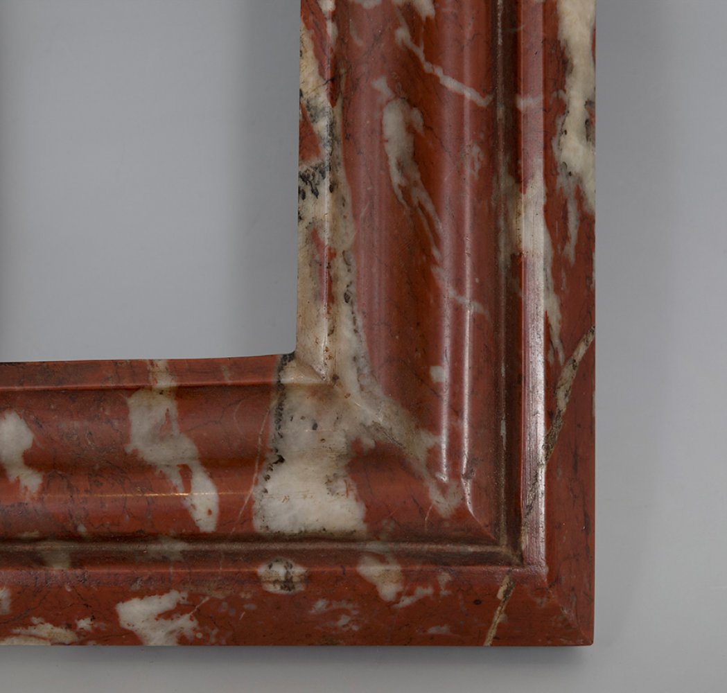 Frame; 19th century.Red marble.Provenance: private collection conceived since the 1970s between - Image 2 of 4